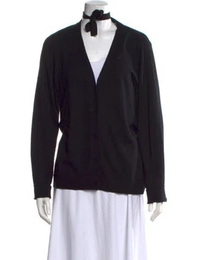 Pre-owned Kate Spade Crew Neck Sweater In Black