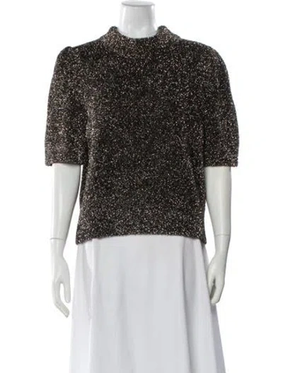 Pre-owned Kate Spade Crew Neck Sweater In Gold