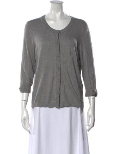 Pre-owned Kate Spade Crew Neck Sweater In Grey