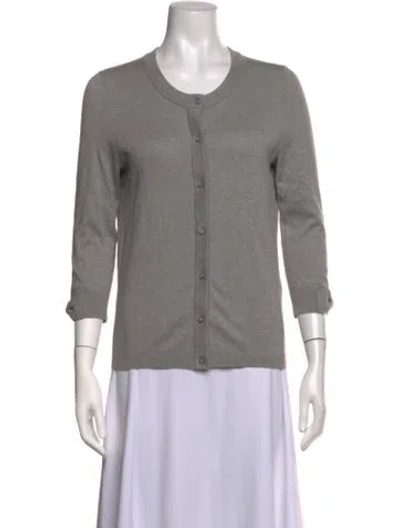 Pre-owned Kate Spade Crew Neck Sweater In Grey