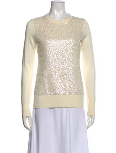 Pre-owned Kate Spade Crew Neck Sweater In Neutral