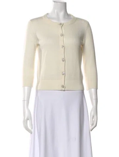 Pre-owned Kate Spade Crew Neck Sweater In Neutral