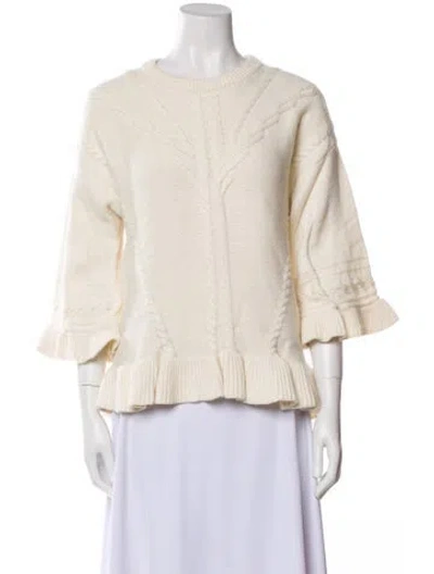 Pre-owned Kate Spade Crew Neck Sweater In Neutral