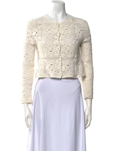 Pre-owned Kate Spade Crew Neck Sweater In Neutral