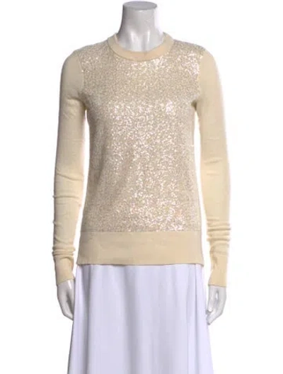 Pre-owned Kate Spade Crew Neck Sweater In Neutral