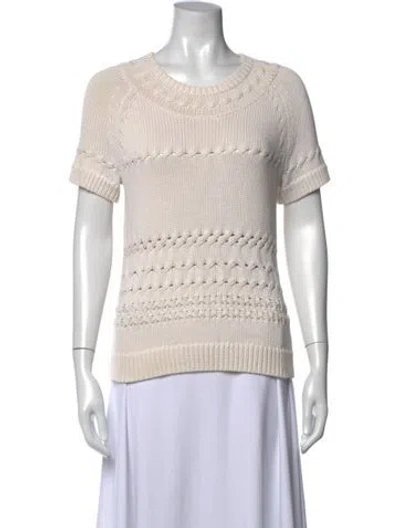 Pre-owned Kate Spade Crew Neck Sweater In Neutral