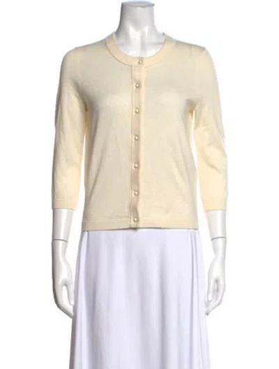Pre-owned Kate Spade Crew Neck Sweater In Neutrals
