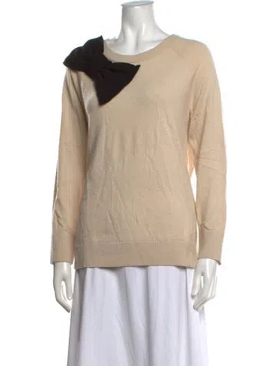 Pre-owned Kate Spade Crew Neck Sweater In Neutrals
