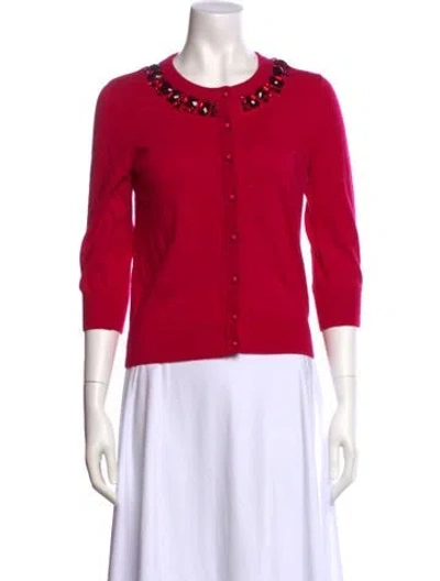 Pre-owned Kate Spade Crew Neck Sweater In Pink