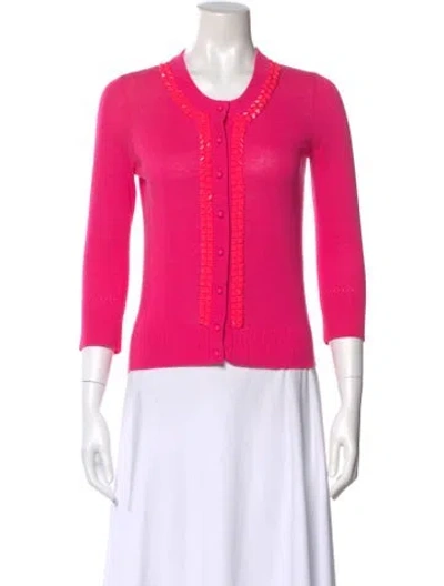 Pre-owned Kate Spade Crew Neck Sweater In Pink