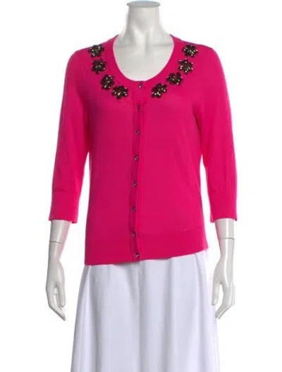 Pre-owned Kate Spade Crew Neck Sweater In Pink