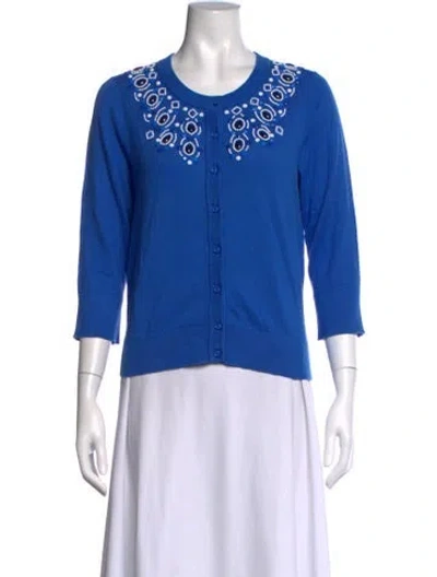 Pre-owned Kate Spade Crew Neck Sweater W/ Tags In Blue