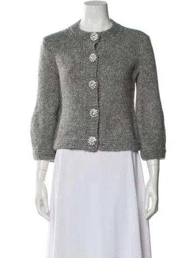 Pre-owned Kate Spade Crew Neck Sweater W/ Tags In Gray