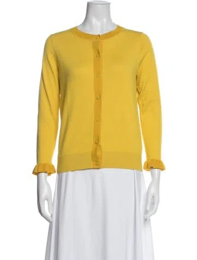 Pre-owned Kate Spade Crew Neck Sweater In Yellow