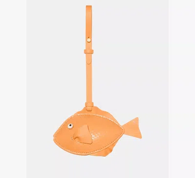 Kate Spade Critters Finn Fish Bag Charm In Orange
