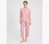 Kate Spade New York Print Crop Pajamas In Cocktails