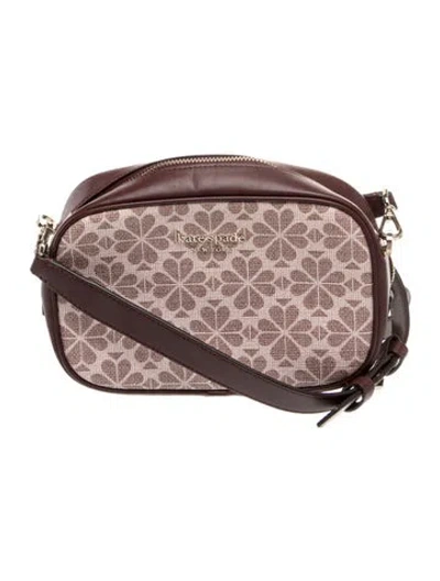 Pre-owned Kate Spade Crossbody Bag In Burgundy