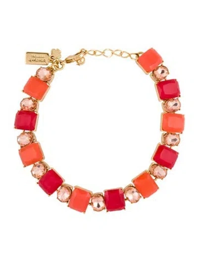 Pre-owned Kate Spade Crystal Bracelet, 8" In Multi