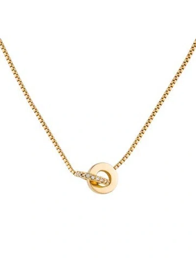 Pre-owned Kate Spade Crystal Chain Necklace, 21" In Multi