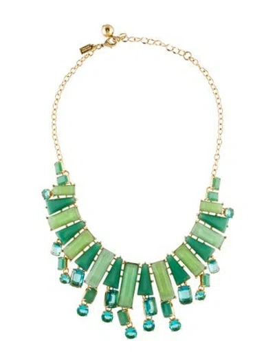 Pre-owned Kate Spade Crystal Collar Necklace, 16" In Multi