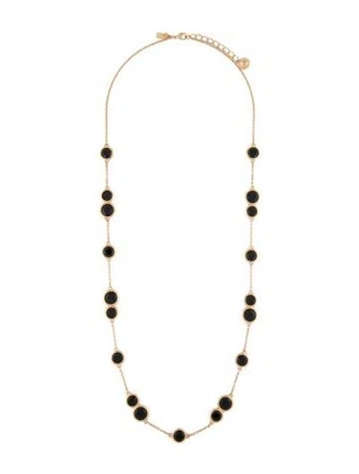 Pre-owned Kate Spade Crystal Confetti Long Station Necklace, 34" In Multi