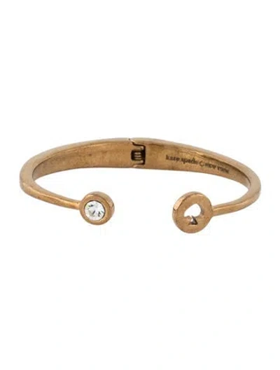 Pre-owned Kate Spade Crystal Cuff Bracelet, 6.25" In Multicolor