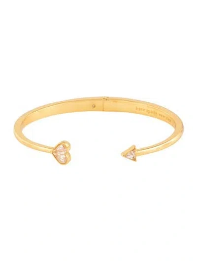 Pre-owned Kate Spade Crystal Cuff Bracelet, 6.5" In Multicolor
