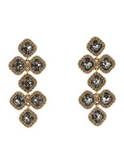 Pre-owned Kate Spade Crystal Drop Necklace In Multi