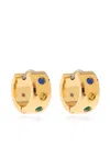 Kate Spade Small Pave Chunky Huggie Hoop Earrings, 0.5" In Gold