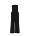 Kate Spade Crystal-embellished Wide-leg Jumpsuit In Black