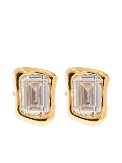 Kate Spade Crystal-embellishment Earrings In Gold