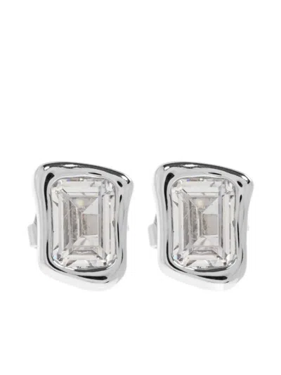 Kate Spade Crystal-embellishment Earrings In Silver
