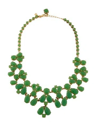 Pre-owned Kate Spade Crystal Fiorella Bib Collar Necklace, 21.75" In Multi