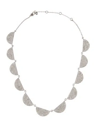 Pre-owned Kate Spade Crystal Mod Scallop Collar Necklace, 20" In Multi
