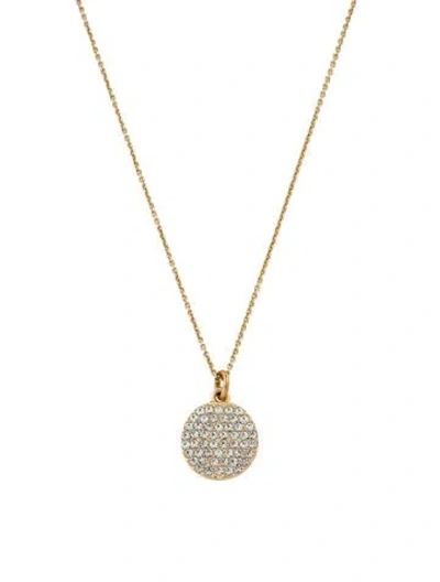Pre-owned Kate Spade Crystal Pendant Necklace, 19.75" In Multi
