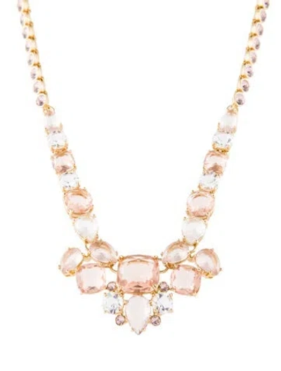 Pre-owned Kate Spade Crystal Pendant Necklace, 20.75" In Multi