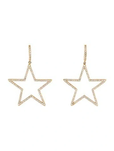Pre-owned Kate Spade Crystal Star Drop Earrings In Multicolor