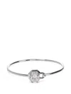 Kate Spade Crystal-embellished Bangle In Silver
