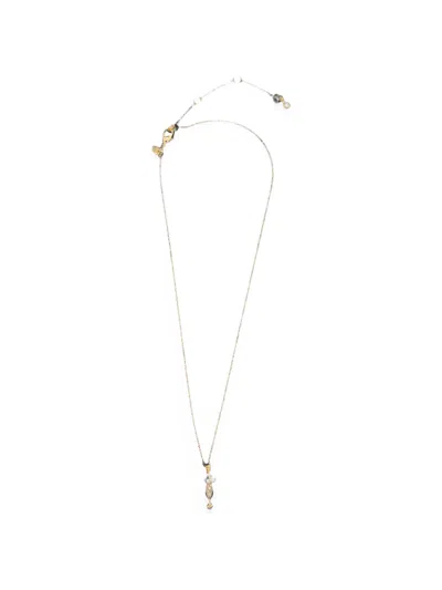 Kate Spade Crystal-embellished Pendant Necklace In Gold