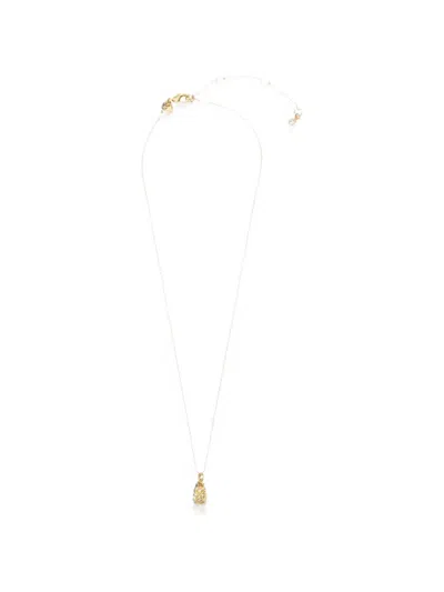 Kate Spade Crystal-embellished Pineapple-motif Necklace In Gold