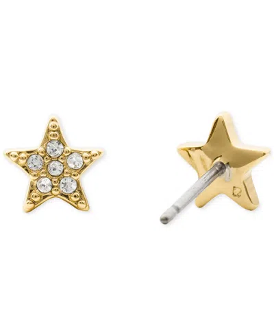 Kate Spade Cubic Zirconia & Imitation Pearl Pave Mini Star Stud Earrings In Purple