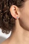 Kate Spade Brilliant Statements Cubic Zirconia Trio-prong Stud Earrings In Gold