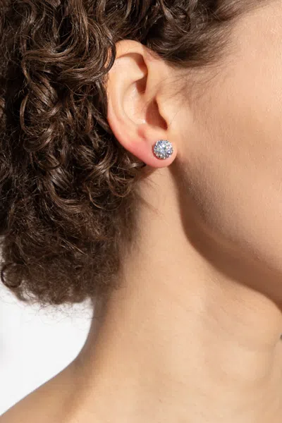 Kate Spade Cubic Zirconia Earrings In Silver