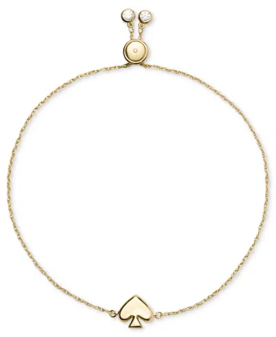 Kate Spade Cubic Zirconia Everyday Spade Slider Bracelet In Pattern