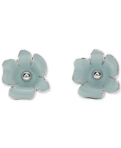 Kate Spade Cubic Zirconia Golden Bloom Flower Stud Earrings In Pattern