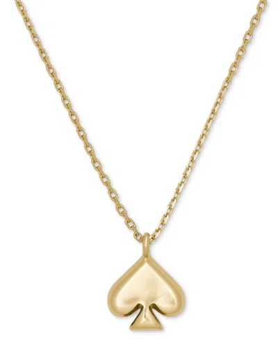 Kate Spade Cubic Zirconia Pave Mini Pendant Necklace In Red