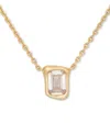 Kate Spade New York Molten Glass Pendant Necklace In Clear,gold
