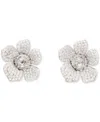 Kate Spade New York Poppy Power Statement Stud Earrings In Clear,silv