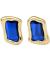 Kate Spade New York Molten Glass Statement Stud Earrings In Blue
