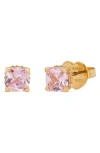 Kate Spade Women's Goldtone Or Silvertone Cubic Zirconia Stud Earrings In Pink Gold